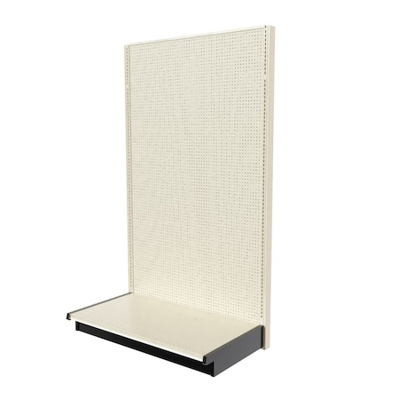 Lozier Gondola Single Sided Starter, Platinum Off-White, 48W x 84H x 25D P485U-ST